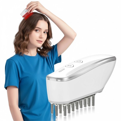 Laser hair growth comb - hair, red